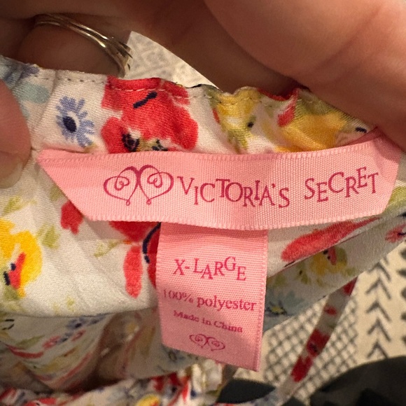 Victoria's Secret Floral Chemise - Red, Yellow, Blue - Picture 2 of 3